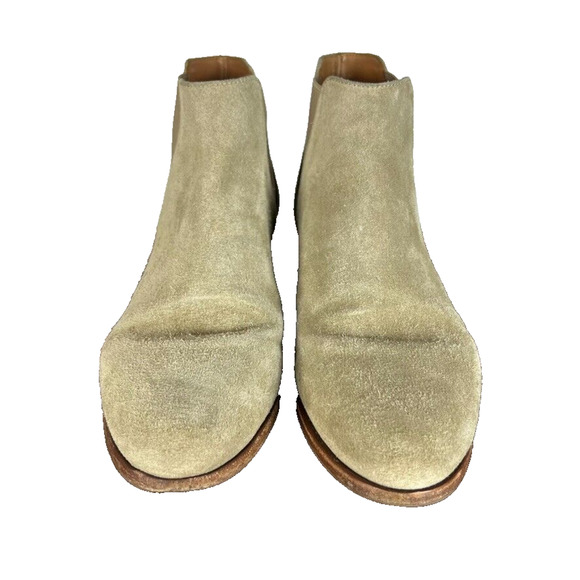 Bobbies Paris Boots Womens 39 Tan Chelsea Suede Ankle Pull on - Picture 3 of 12